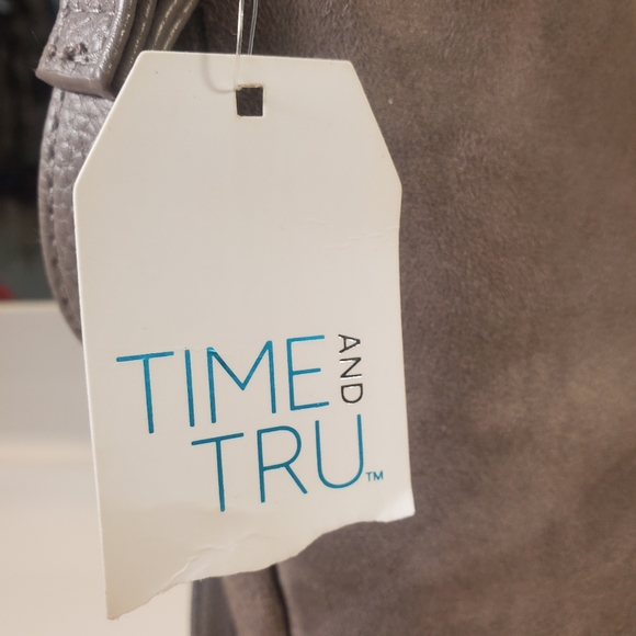 Time and Tru Gray Crossbody Bucket Bag - Picture 5 of 15